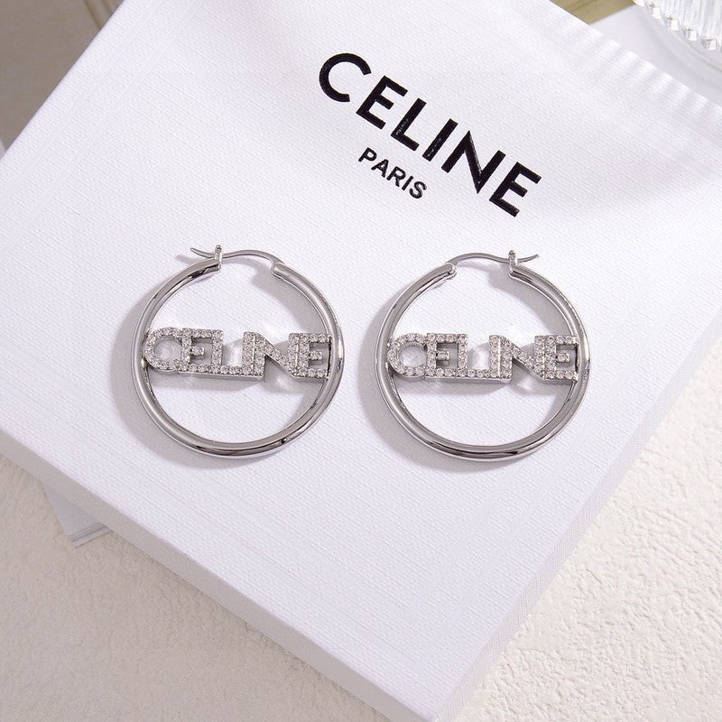 18K Celine Celine Diamond Earrings
