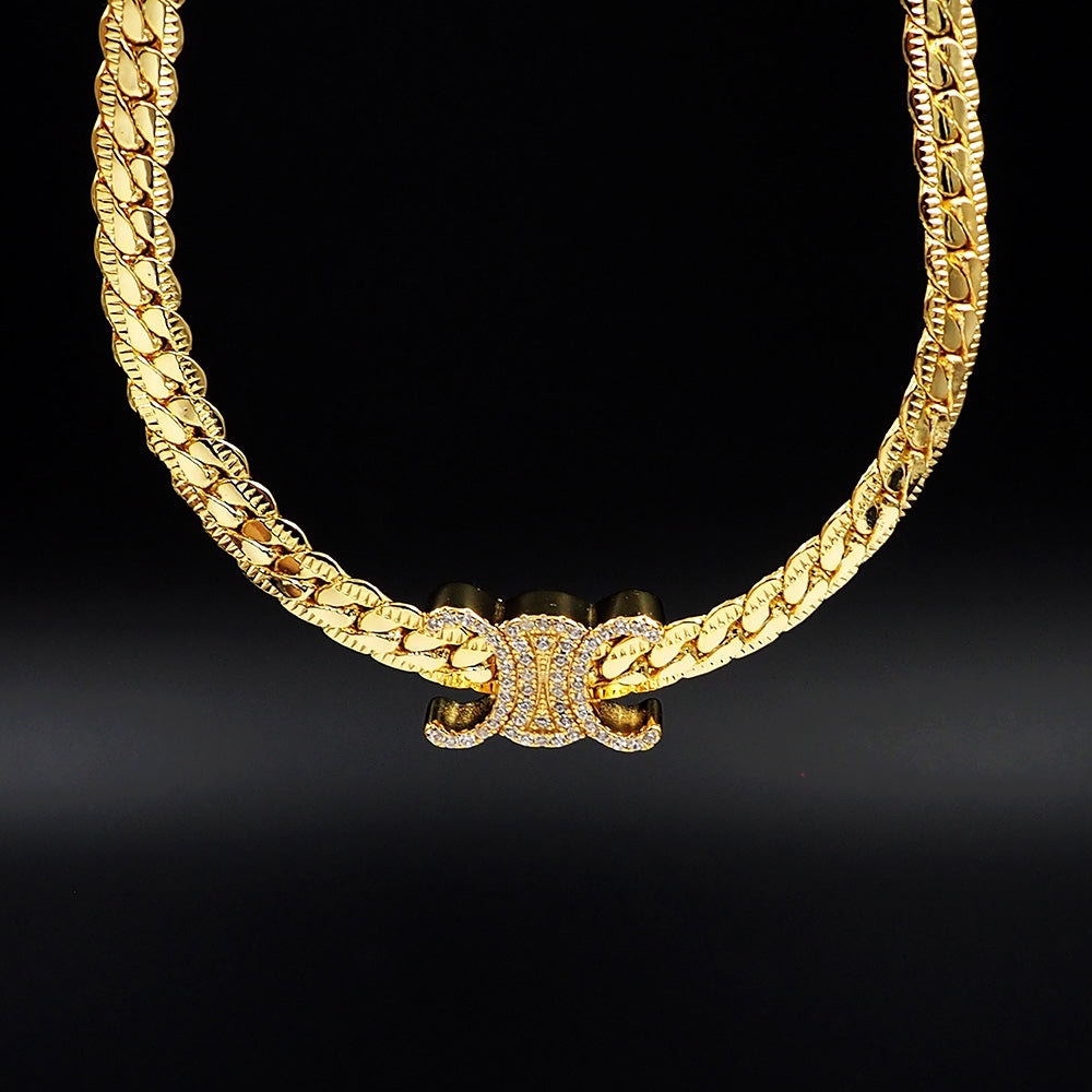 18K Celine Diamonds Necklace
