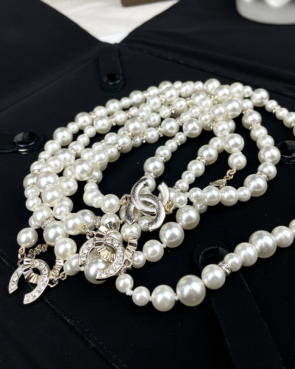 18K  Chanel Pearls Long Necklace