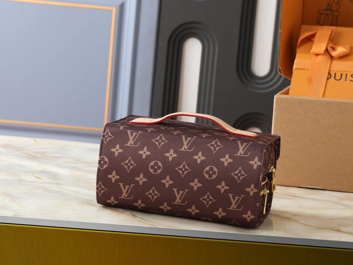 Louis Vuitton Hanging 2 Compartments Monogram Toiletry Bag — back