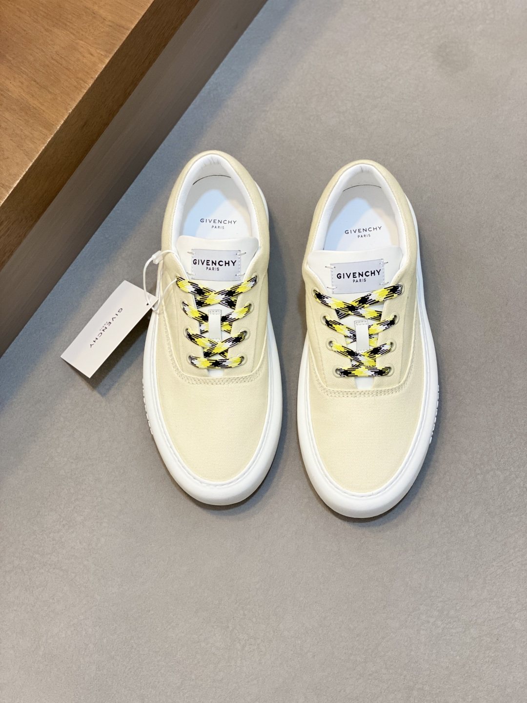 Givenchy Cream Low-Top Sneakers — hero