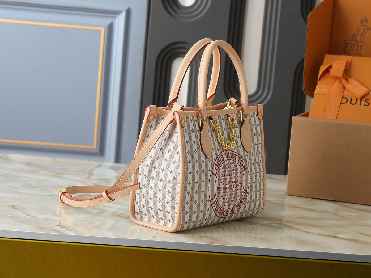 Louis Vuitton Stamp OnTheGo Monogram Tote — side
