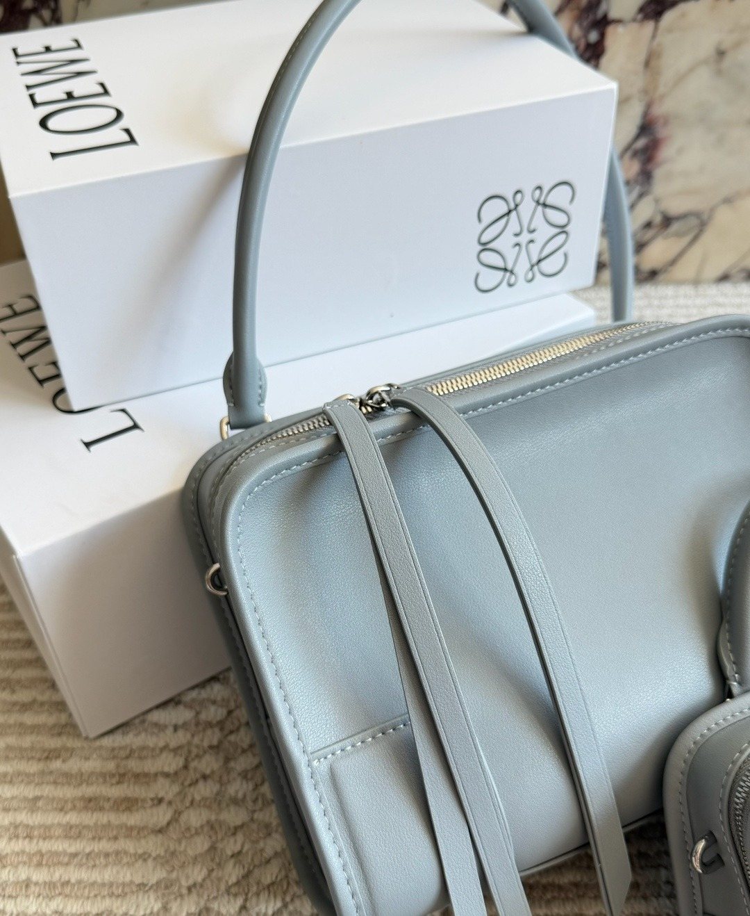 LOEWE Amazona Top-Handle Shoulder Bag — detail
