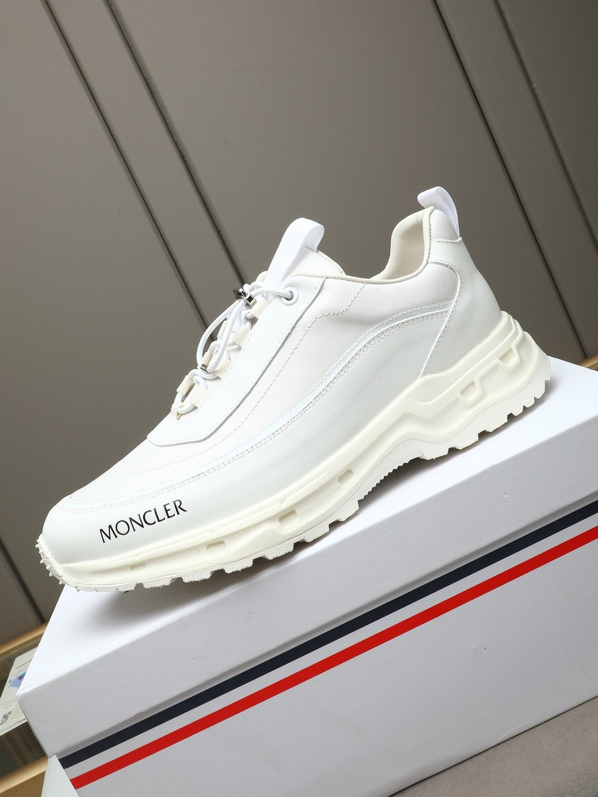 Moncler Chunky-Sole Lace-Up Sneakers — front