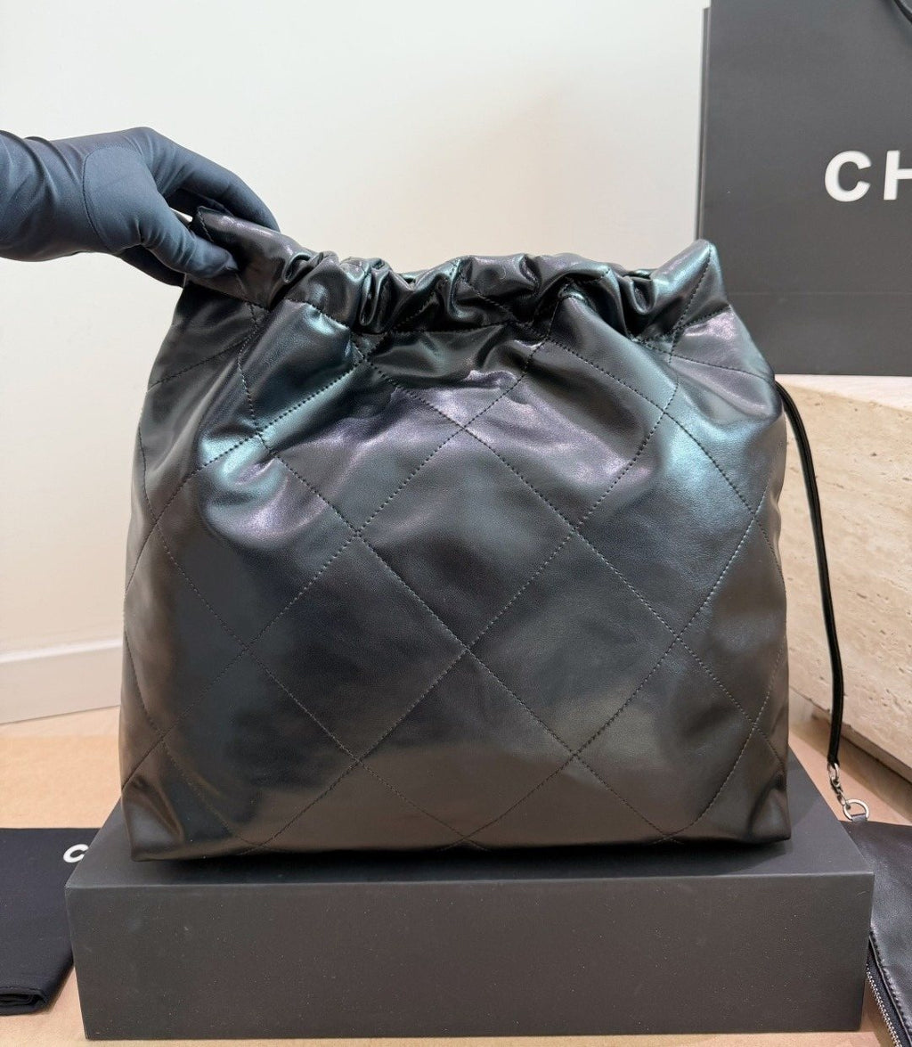 Chanel 22 Drawstring Shoulder Bag — back