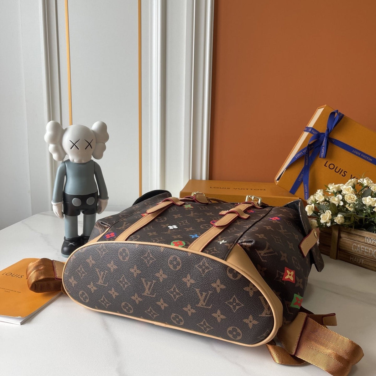 Louis Vuitton Christopher Multicolor Monogram Backpack — detail
