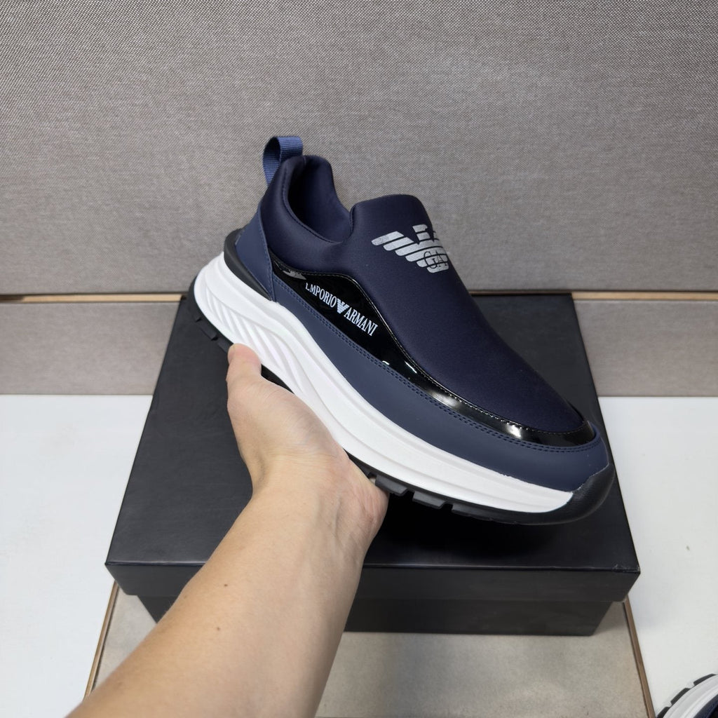 Armani Chunky Sole Slip-On Sneakers — model