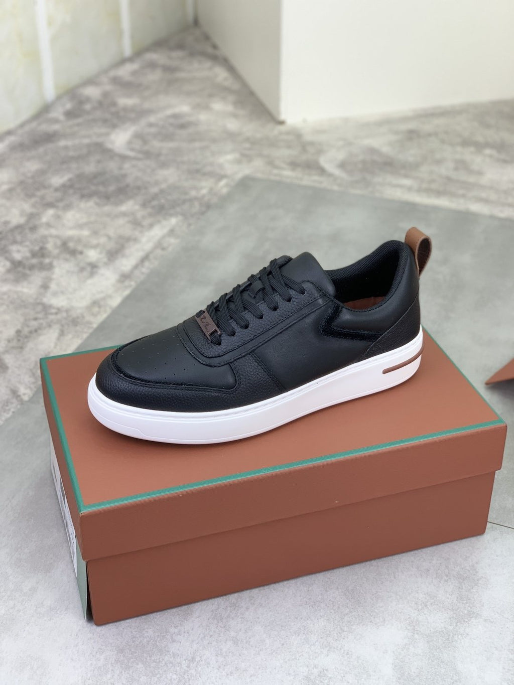 Loro Piana Paneled Low-Top Sneakers — side