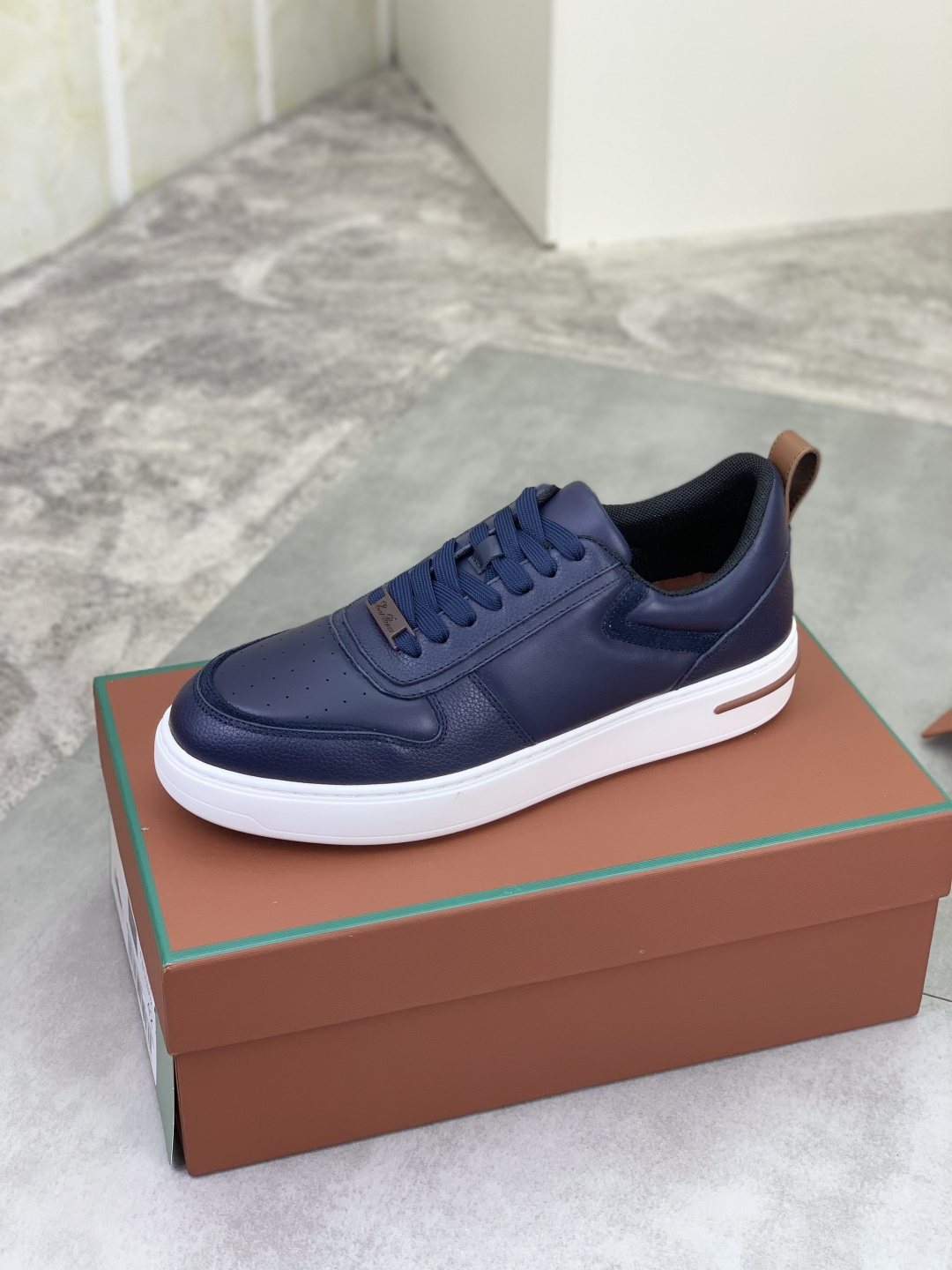 Loro Piana Paneled Low-Top Sneakers — side
