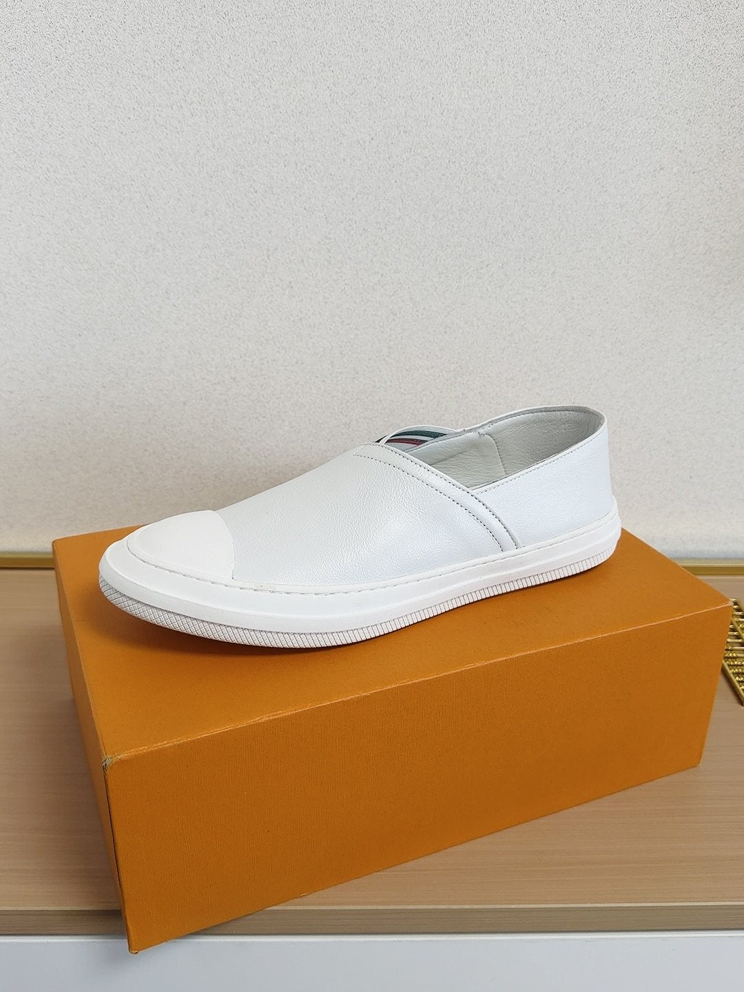 Gucci Toe-Cap Slip-On Shoes — side