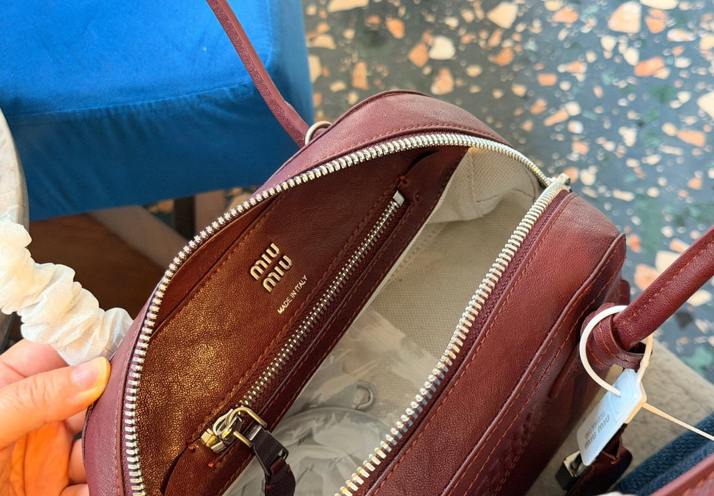 Miu Miu Vivant Bowling Bag — detail