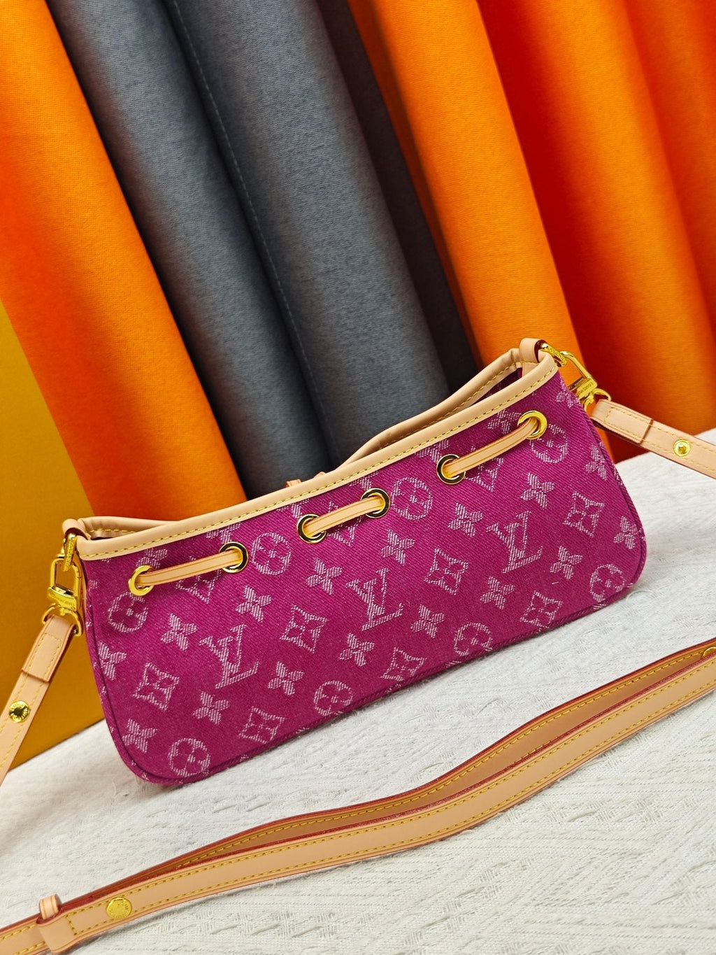 Louis Vuitton Nano Frivole Monogram Drawstring Bag — back