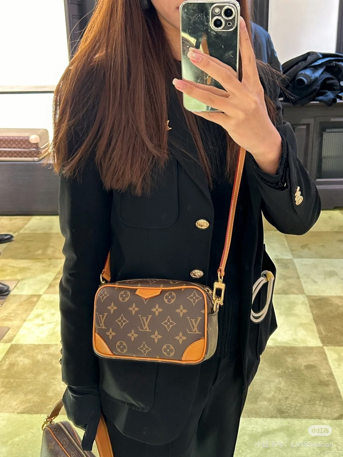 Louis Vuitton Nano Alpha Monogram Camera Bag — model