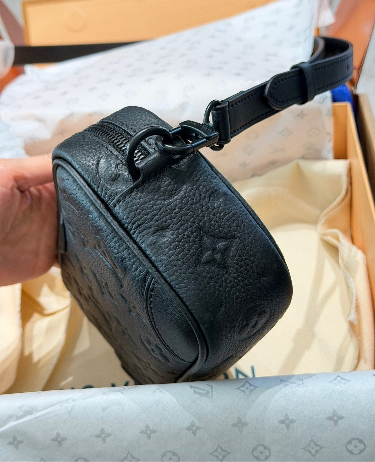 Louis Vuitton Nano Alpha Monogram Camera Bag — side