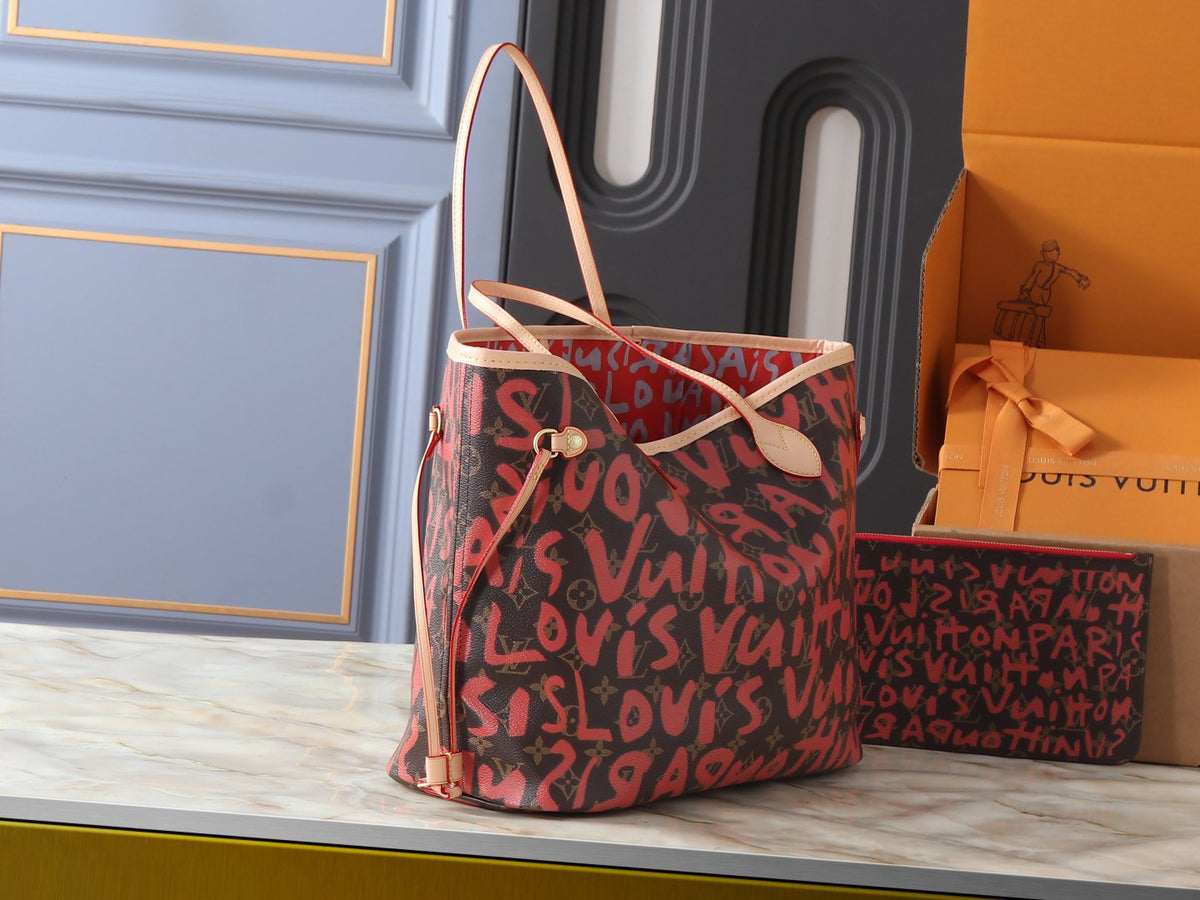 Louis Vuitton Neverfull Monogram Tote — side