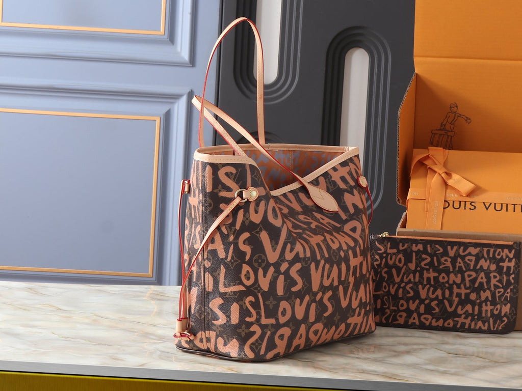 Louis Vuitton Neverfull Monogram Tote — side