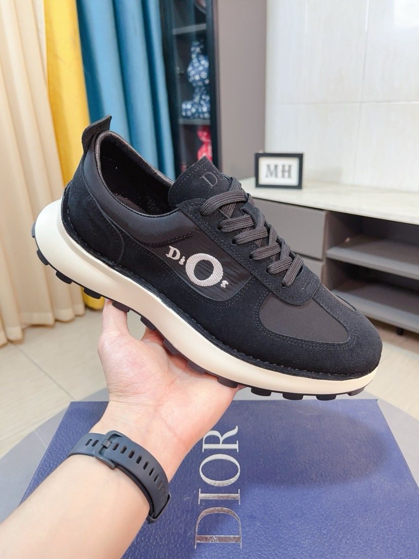Dior Paneled Lug-Sole Sneakers — model