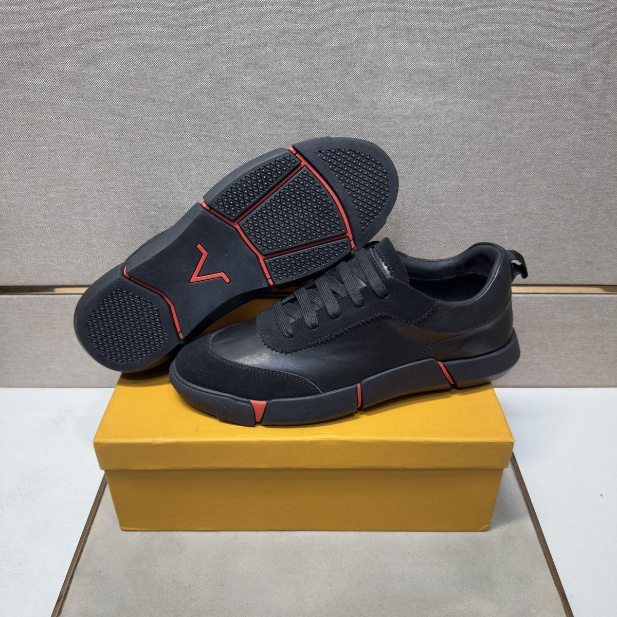 Louis Vuitton Men's Paneled Low-Top Sneakers — side