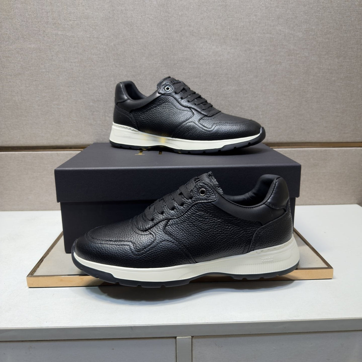 ZILLI Panel-Detail Lace-Up Sneakers — side