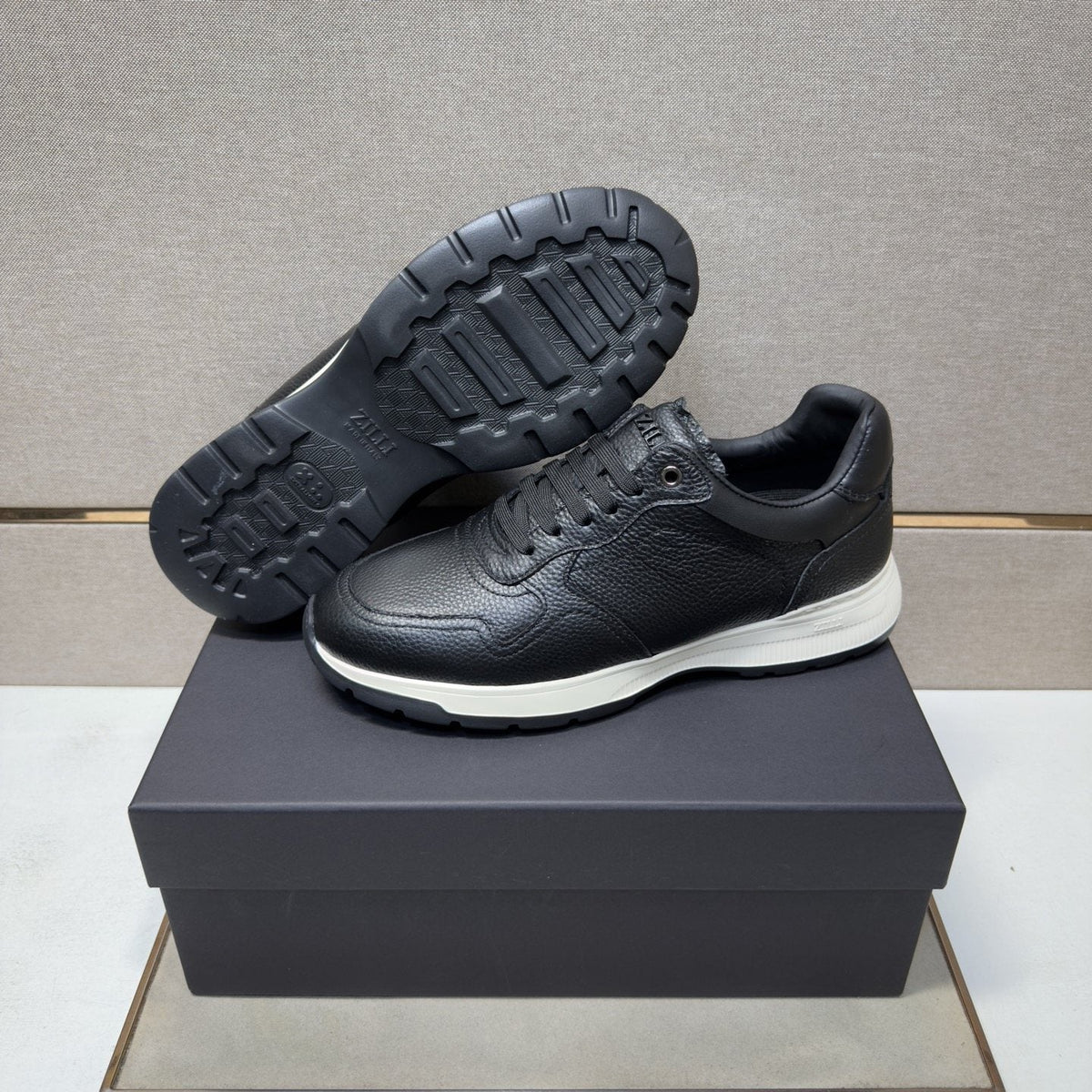 ZILLI Panel-Detail Lace-Up Sneakers — back