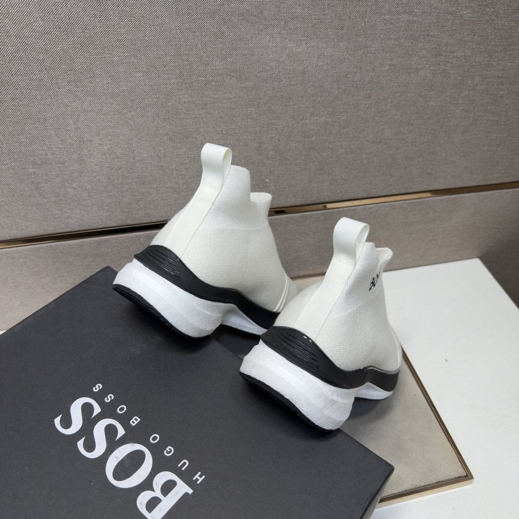 BOSS Textured Slip-On Sneakers — back