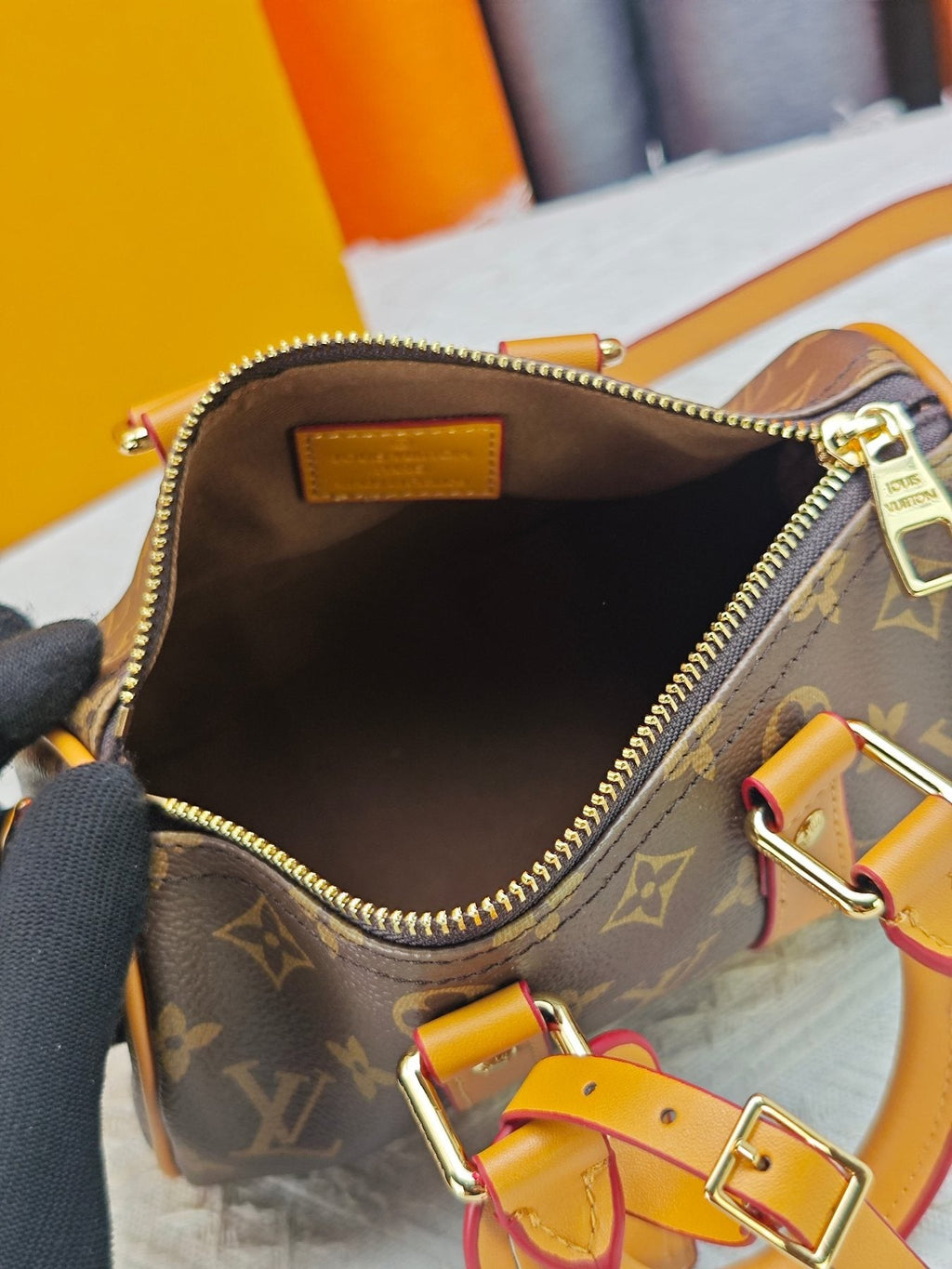 Louis Vuitton Keepall Monogram Barrel Bag — detail