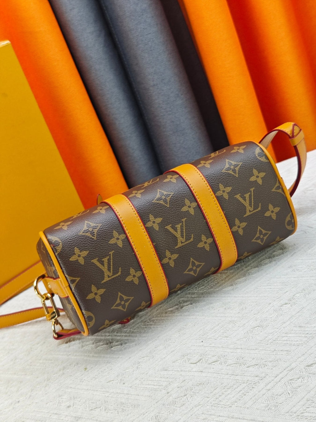 Louis Vuitton Keepall Monogram Barrel Bag — side