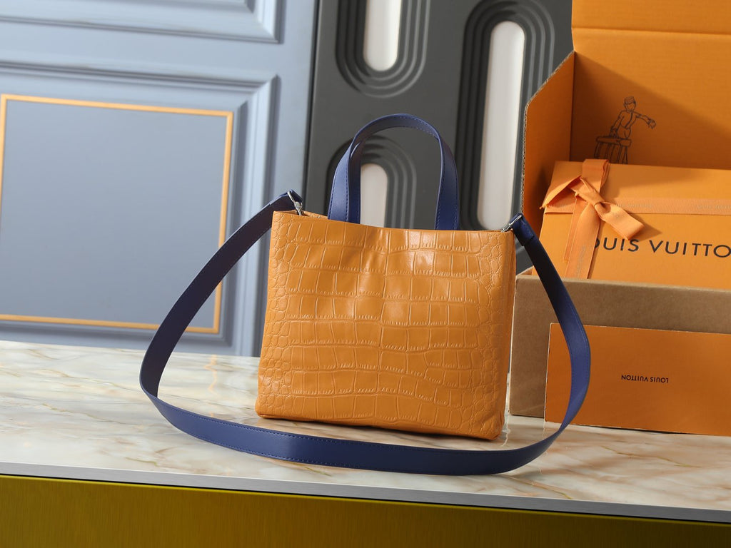 Louis Vuitton Shopper Tote with Shoulder Strap — back