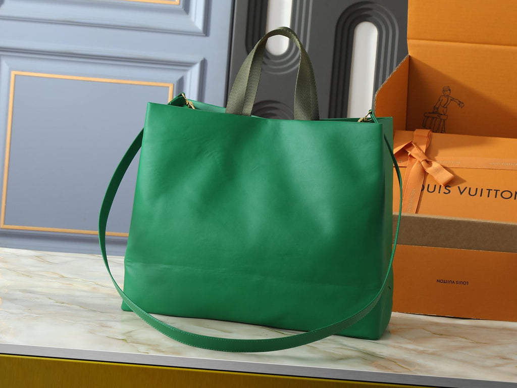 Louis Vuitton Shopper Tote with Shoulder Strap — back