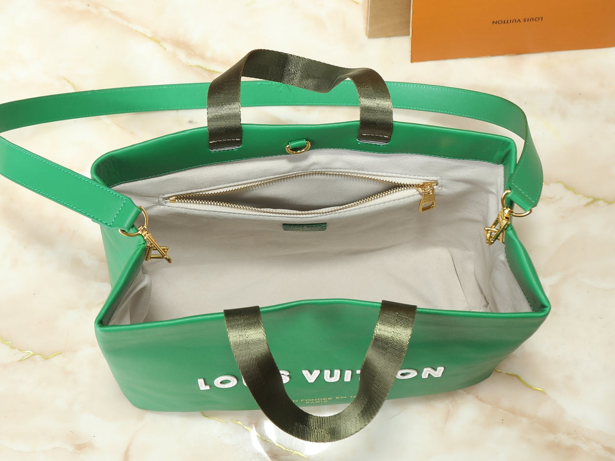 Louis Vuitton Shopper Tote with Shoulder Strap — detail