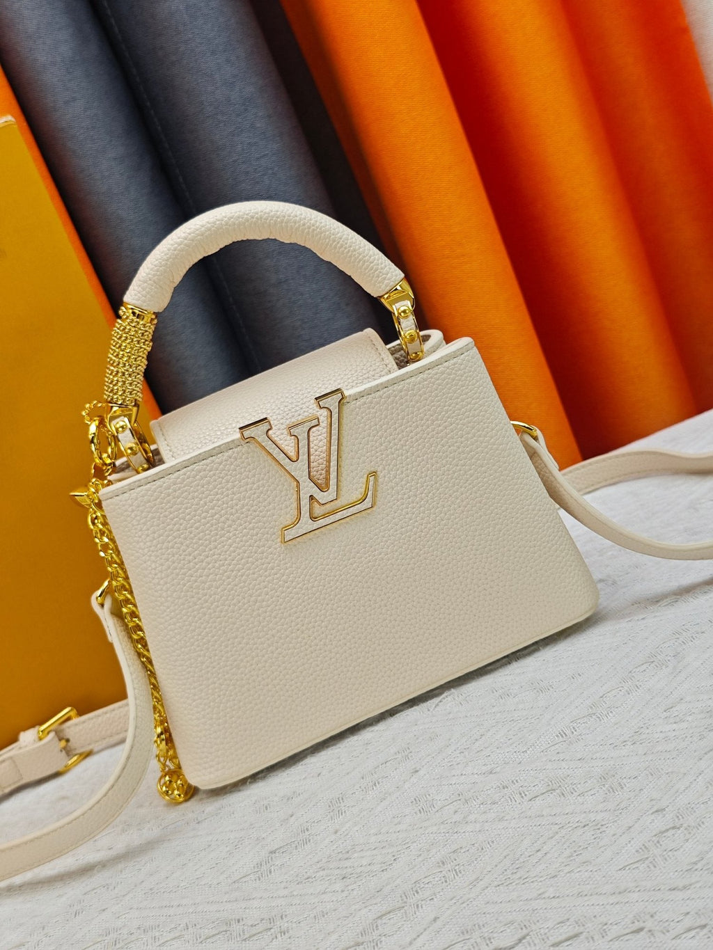 Louis Vuitton Capucines Chain Charm Top-Handle Bag — hero