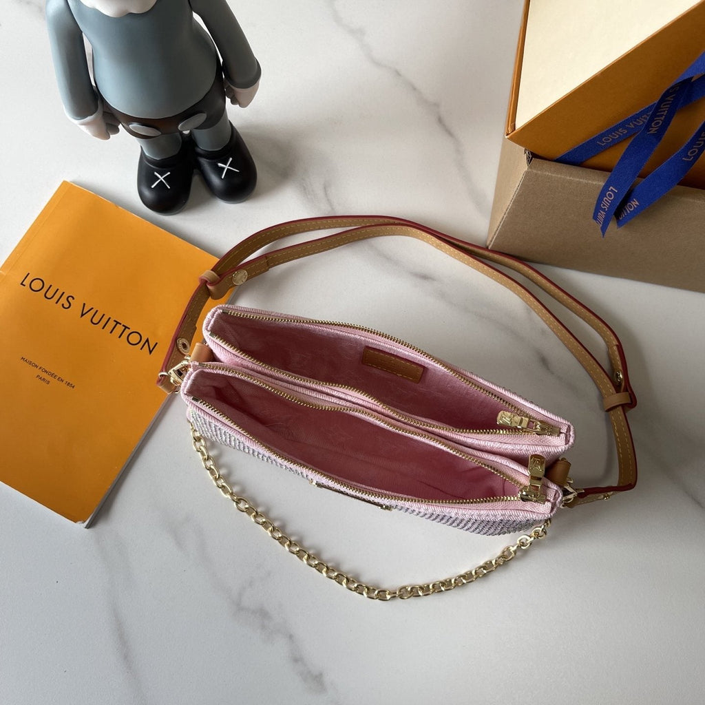 Louis Vuitton Liv Pochette Embellished Shoulder Bag — detail