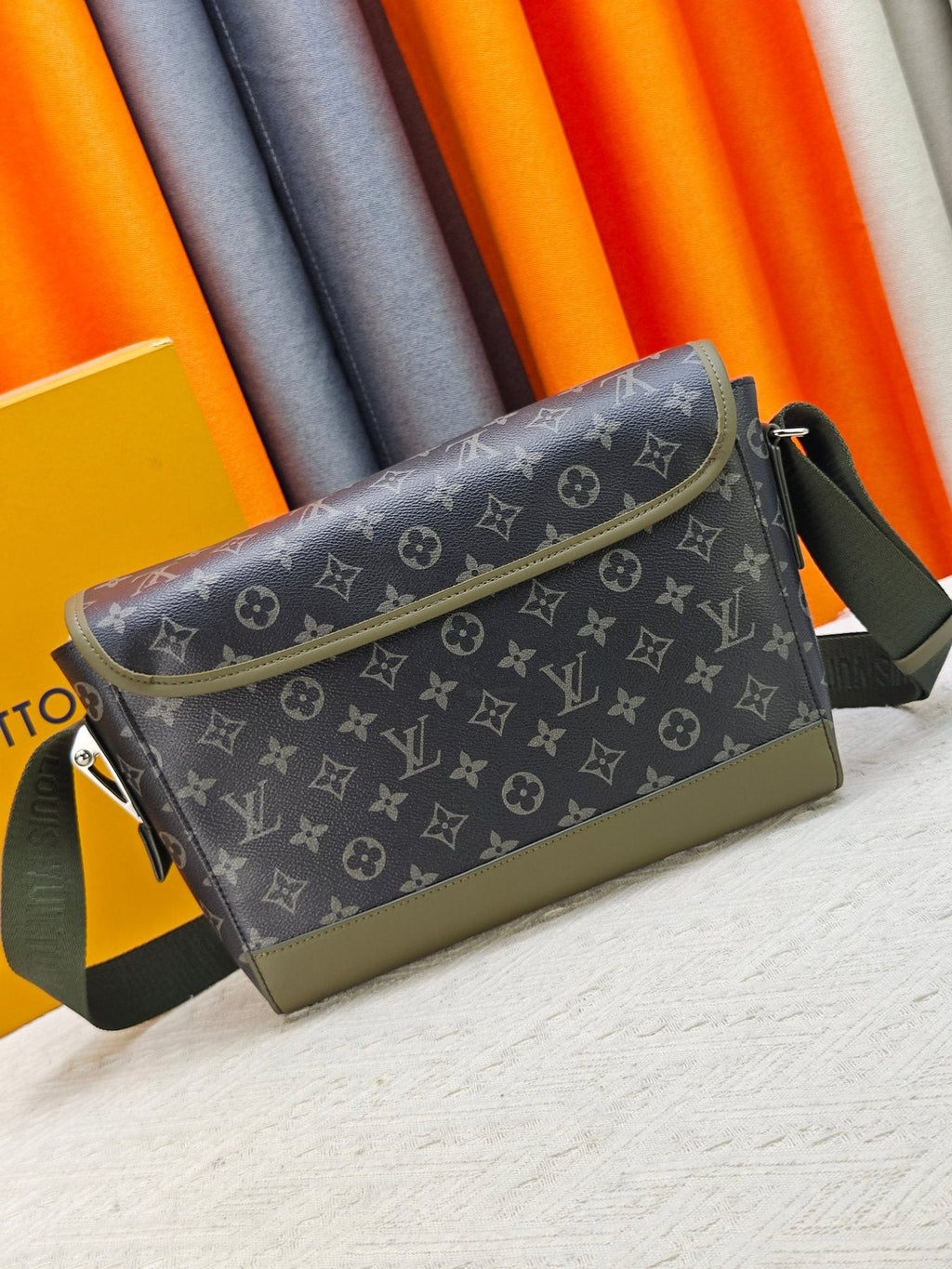 Louis Vuitton Courrier Monogram Messenger Bag — back