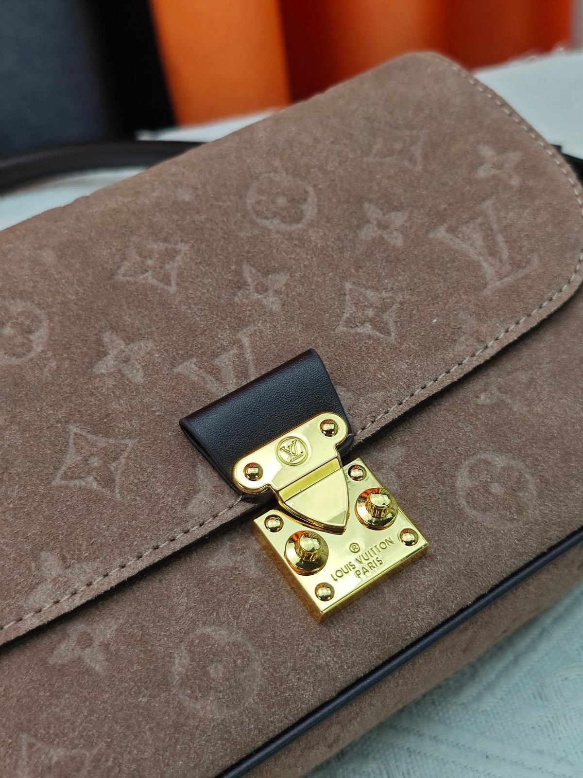 Louis Vuitton Pochette Métis Soft Monogram Empreinte Crossbody Bag — detail