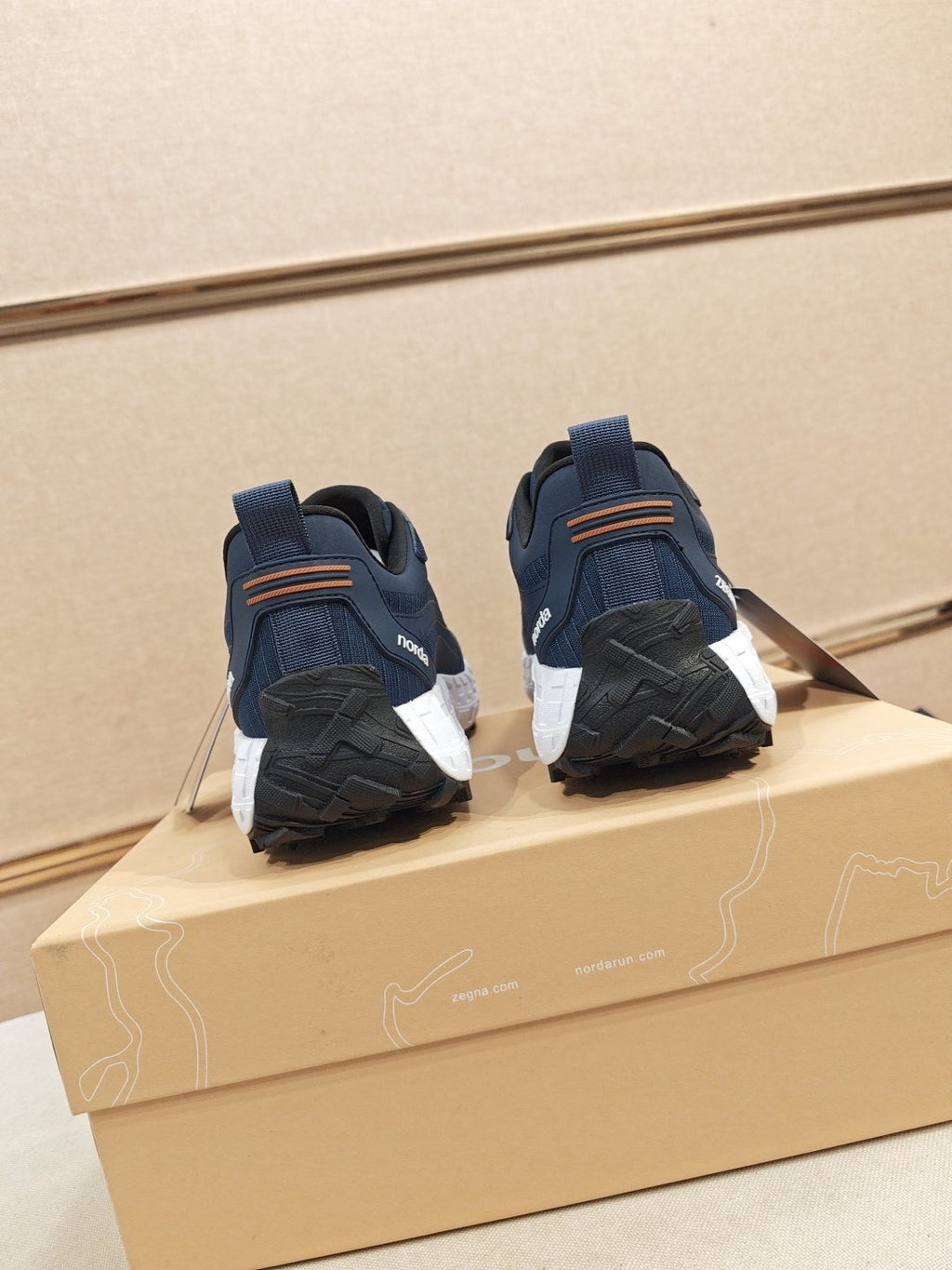 ZEGNA Paneled Low-Top Sneakers — back