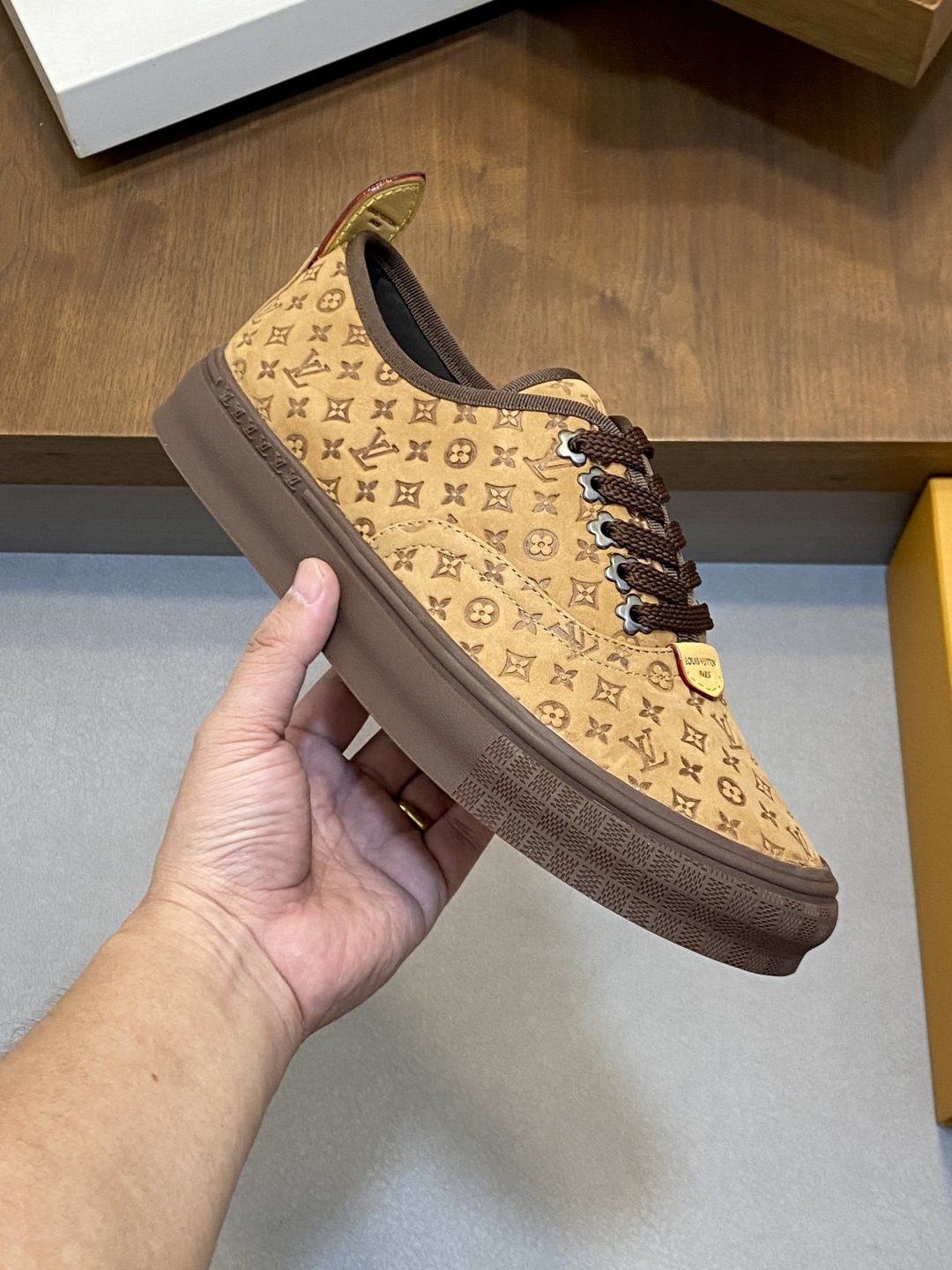 Louis Vuitton Monogram Low-Top Sneakers — model
