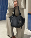 Loewe Twin-Zip Leather Hobo Shoulder Bag — hero