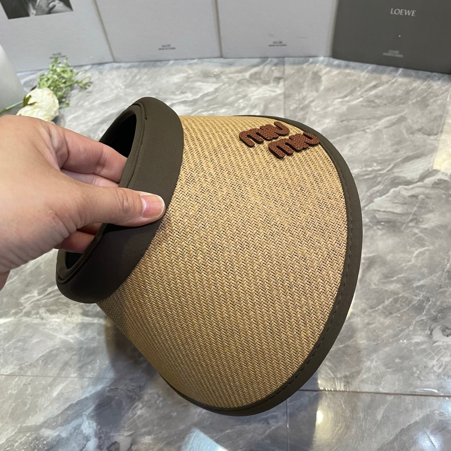 MiuMiu Open-top sun hat